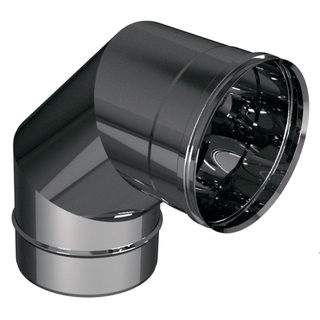 Отвод 90 d 200мм элемент дымохода