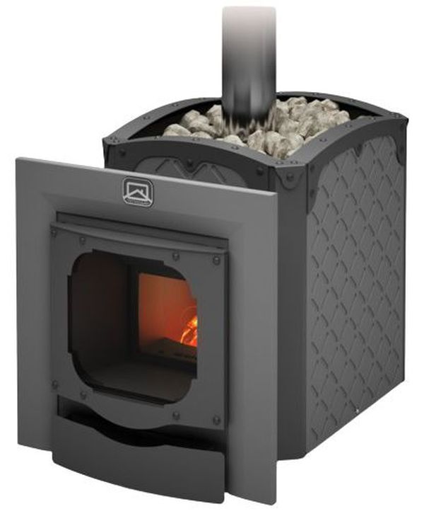 Печь для бани Былина-18 Ч Панорама (1.2)